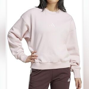 $60 adidas Womens All SZN Fleece Loose Sweatshirt